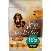 Пълноценна суха храна Pro Plan DUO DELICE с пилешко месо за кучета в зряла възраст от малки породи